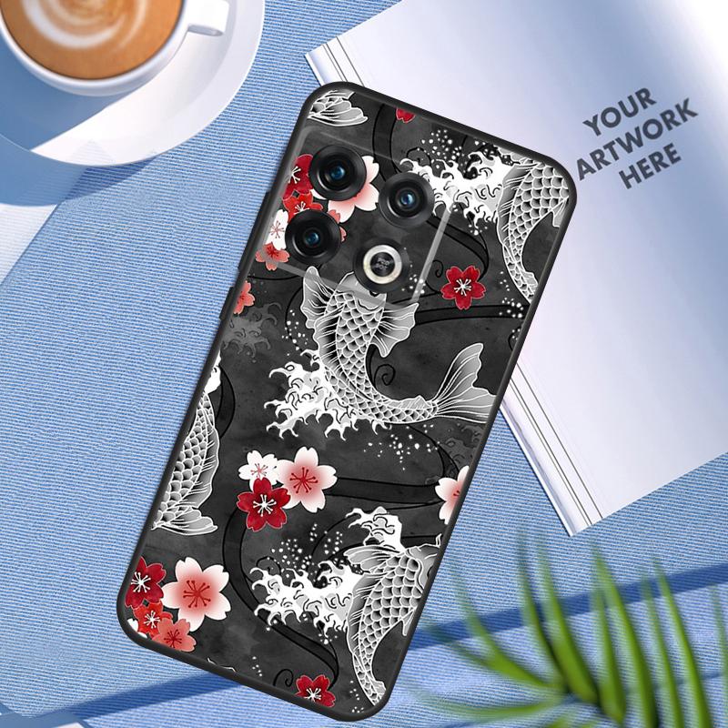 Ying Yang Koi Fish Case For OnePlus 11 12 9 10 Pro 10R 9R 8T 10T 12R Nord N10 N20 N30 2T CE4 CE 2 3 Lite Cover