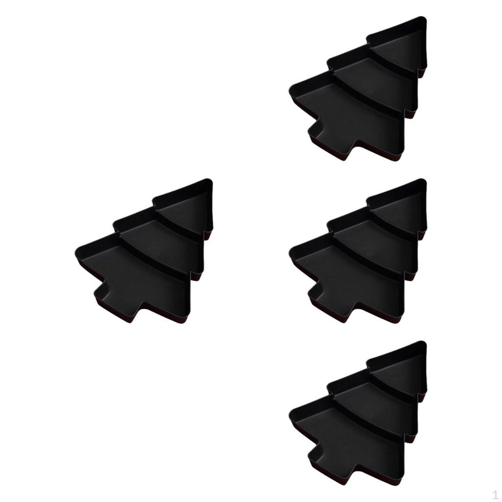 4 Bucuri Tavi de Servire Divizate Nuci Decor Craciun 3 Compartimente Gustare Plaja