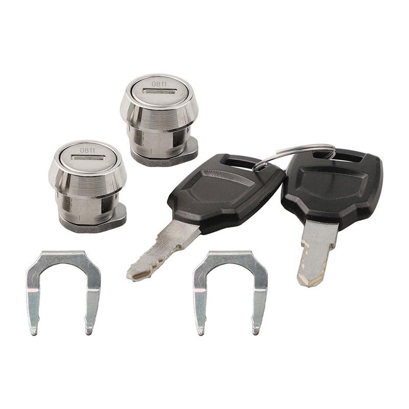 2Pcs Motorcycle Trunk Storage Box Accessories Swivel Latch Rear Trunk Upper And Lower Lock Core