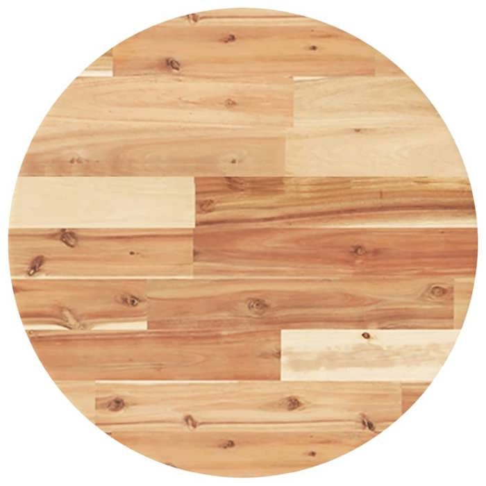 VidaXL Dessus de table rond Ø50x2 cm bois massif d'acacia, dessus de table de rechange, dessus de table rond, dessus de 4008695