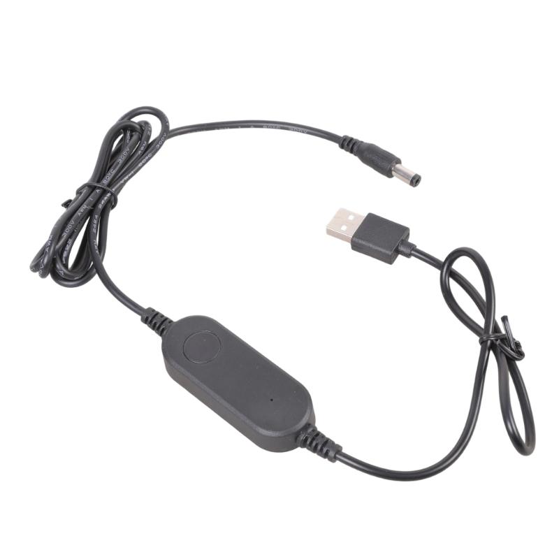 Cabluri Convertizoare Boost 12V 12W USB la Mufă 5.5x2.1mm Cu Comutatoare de Alimentare Textură Plastic Potrivit pentru Electronică
