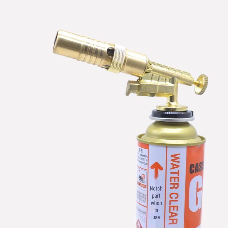 Pure Copper High-Temp Flamethrower Torch for Pig Hair Removal, Cartridge Type Liquefied Petroleum Gas Soldering Torch.