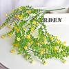 1pc Artificial Changteng Plastics Green Leaf Fake Vine Home Indoor Outdoor Garden Balcony Hanging DIY Decoration Party Supplies