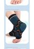 1Pc 3D Knit Elastic Jersey Fabric Ankle Support Compression Sleeve for Outdoor Mountaineering Fitness Sports Stabilization