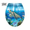 Decorative Stickers for Bathroom Sea World Toilet Lid Stickers, Waterproof Wall Sticker, Easy Long Lasting Peel & Stick Decal Restroom Decor Moisture