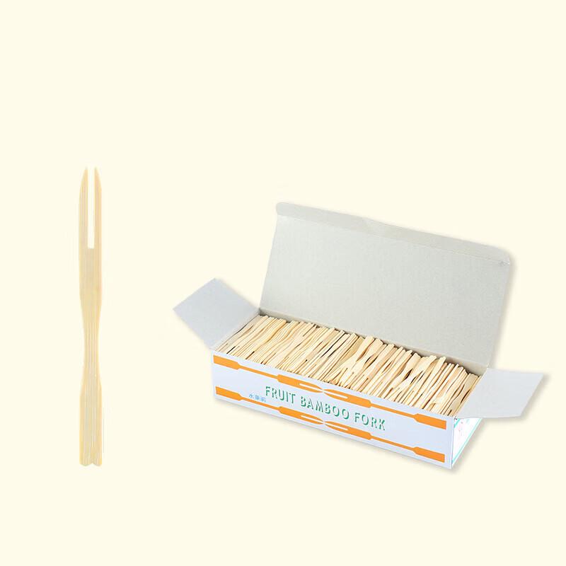 Fan Shun 9cm Bamboo Disposable Fruit Forks