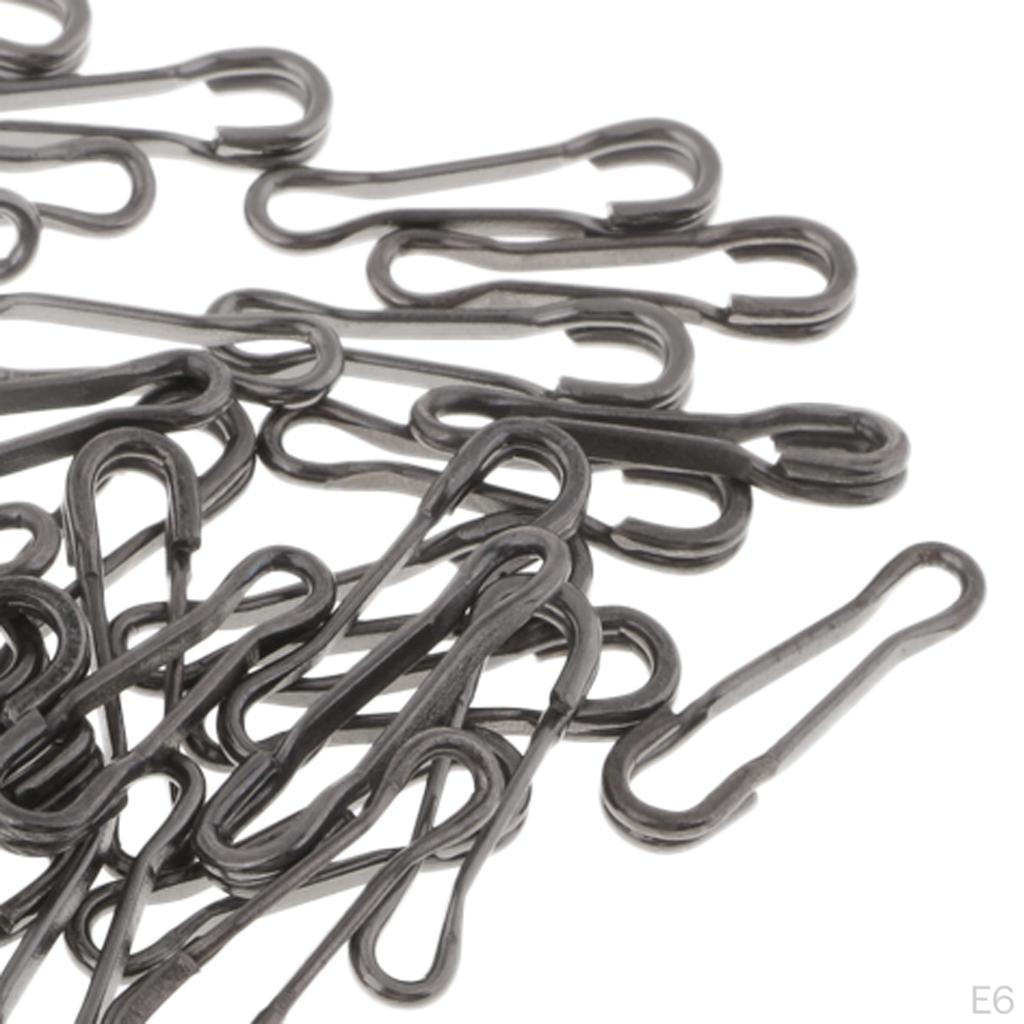 50 Pieces Fishing Snaps Swivels Baits Clip Carp Tackle