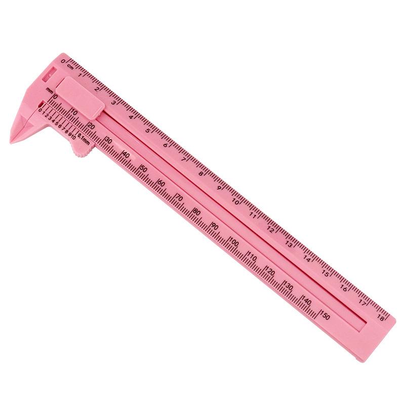 Dual-Scale Vernier Caliper, 0-150mm, Plastic Antique Student Measuring Tool