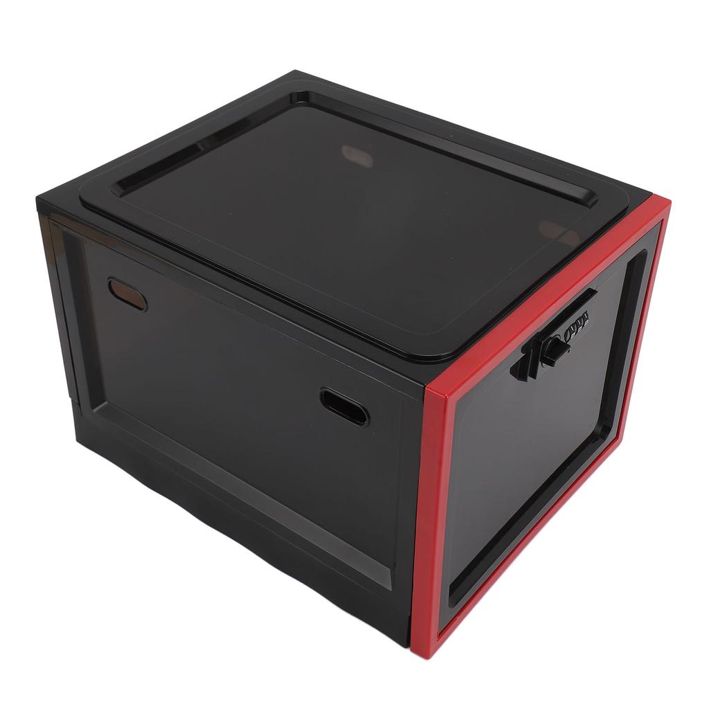 Large Medicine Lock Box Transparent Plastic Lockable Storage Box 3 Digit Combination Lock Food Box for Snacks Phone