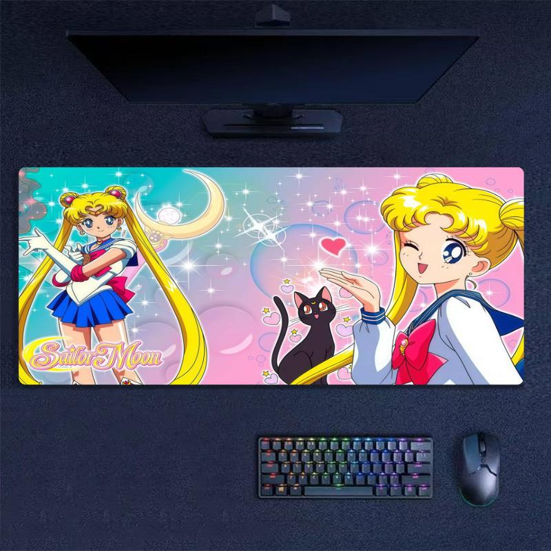 Magic Saylor Girls Color Mouse Pad Large Gaming Table Cushion Non-slip Laptop Tablet Big Mousepad XXL Mat Mini PC Playmat With Lock edge
