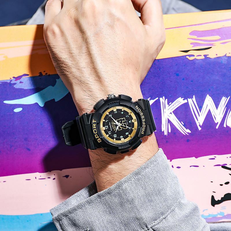 Sport Watch For Men And Women With Digital Analog Display Waterproof Outdoor Fashion Accessory