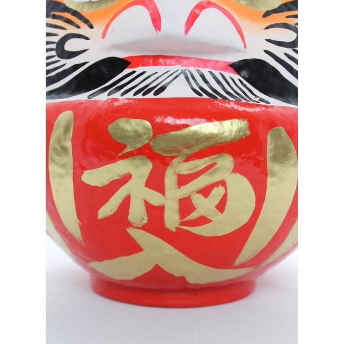 Takasaki Daruma Lucky Daruma #8 Red "Family Safety Wish Fulfillment" 25x21x26cm DARUMA-FUKU8 8" 25x21x26cm