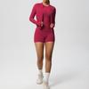 New Breathable Tight Polished Long-sleeved Jacket Fitness Yoga Clothes Solid Color Three-piece Fitness Sportswear Women