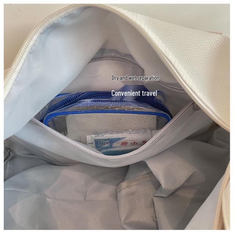 Spacious Travel & Fitness Bag with Shoe Compartment - Yoga & Gym Ready, Wet/Dry Separation
