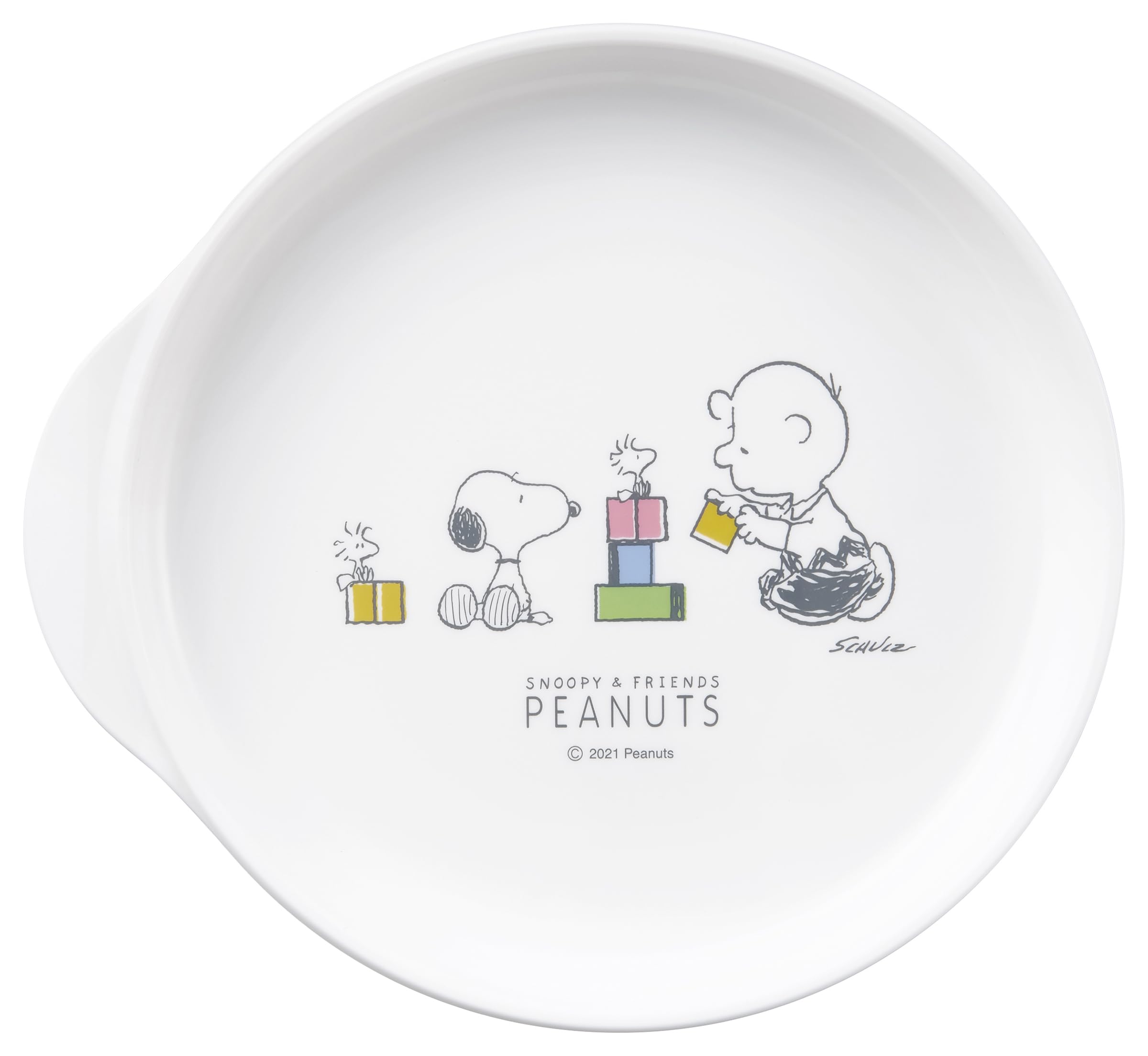 

OSK Large Snoopy Plate CB-35 белый