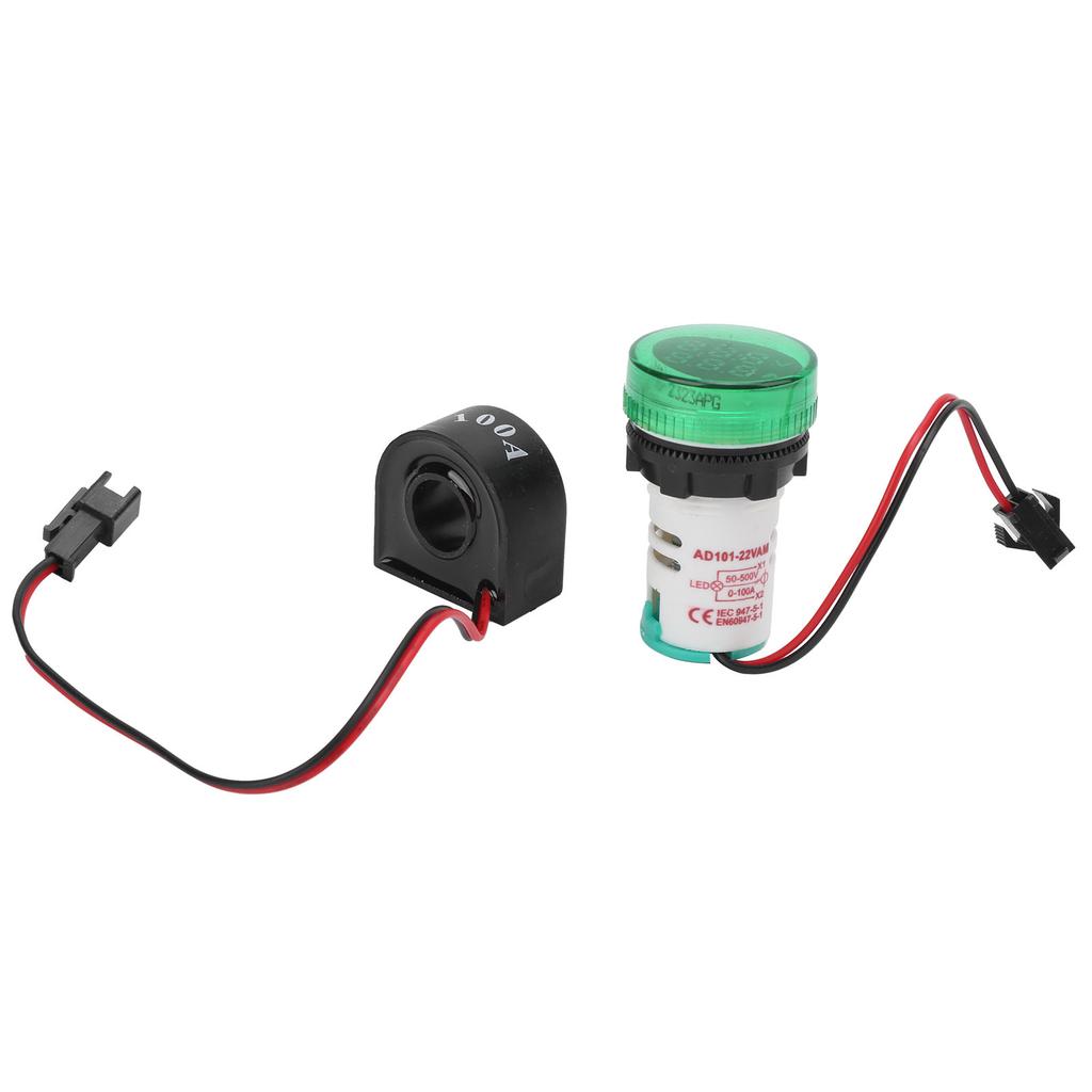 AD101‑22VAM Indicator Light Voltage Current Dual Display Indicator AC50‑500V 0‑100A