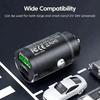 ISGTDRM 100W Mini Car Charger Fast Charging for iPhone QC3.0 PD USB Type C Car Mobile Phone Charger for Xiaomi Samsung Huawei