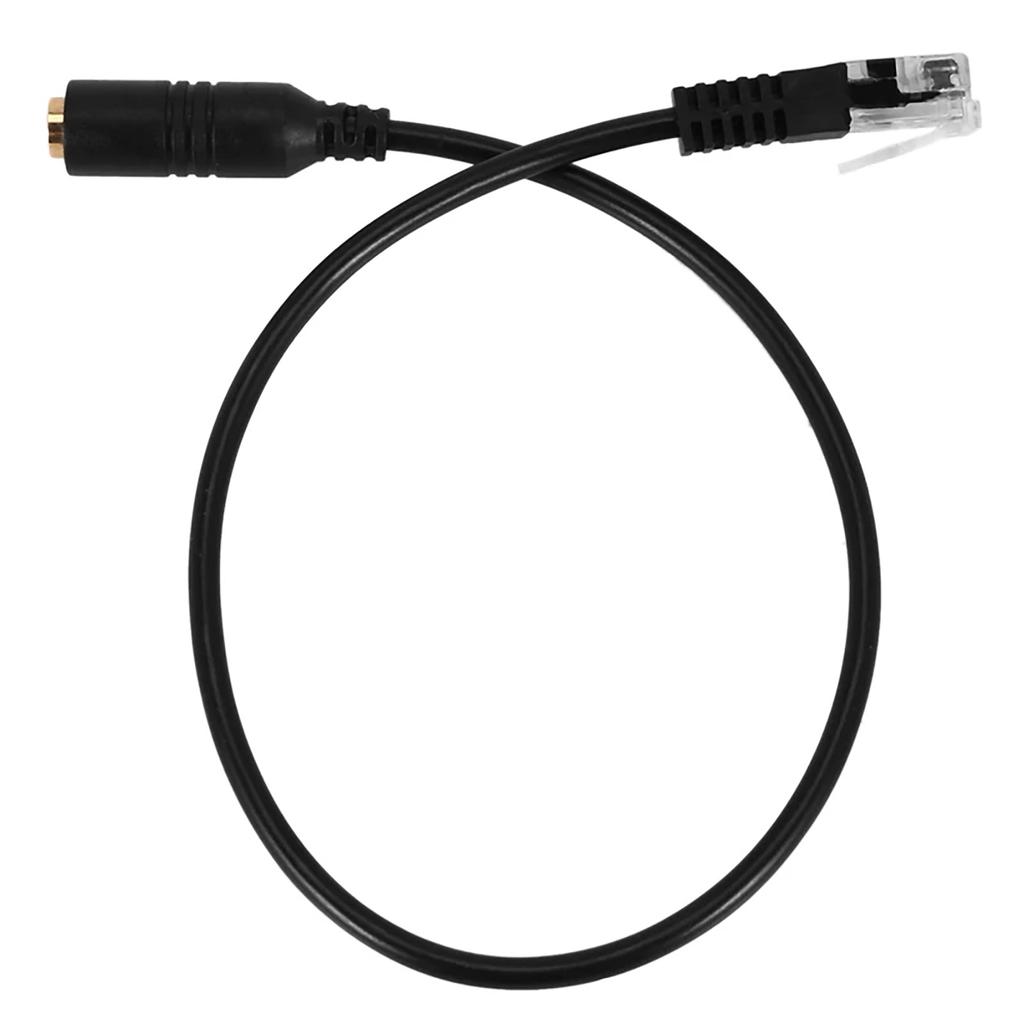 3.5mm Phone Headset To RJ9 Adapter Cable Great for Home Businesses, Offices