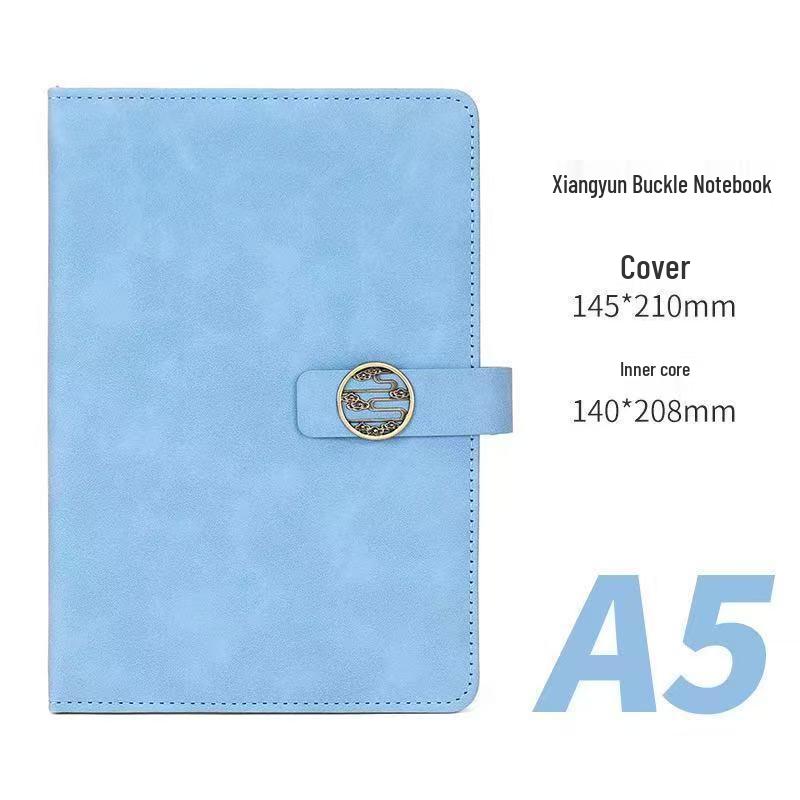 Personalized Soft Leather Diary with Buckle - Elegant Business Gift Notebook
