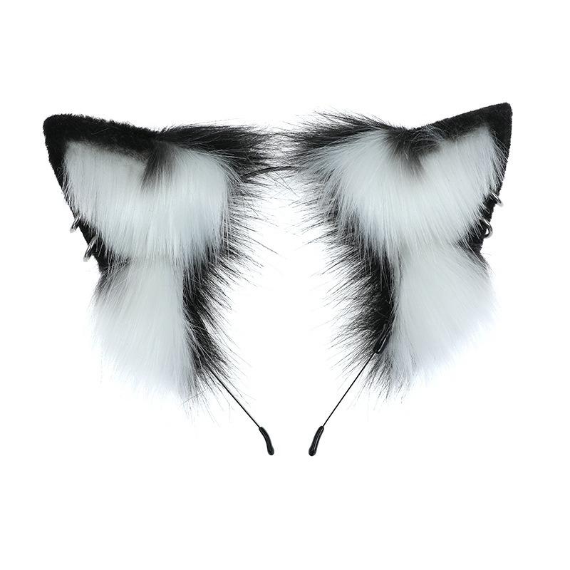 Simulation Animal Ears Cute Plush Handmade Comic Book Party Dress Up Props Headgear Hair Accessories Meihu Fox Ear Headband
