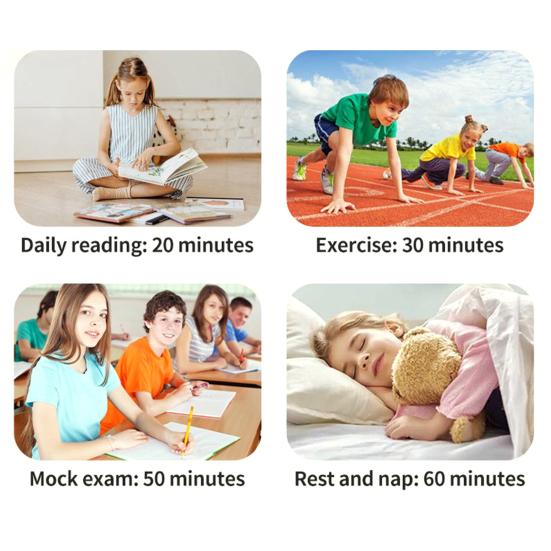 Visual Timer for Kids 60 Timer Silent Countdown Minute Pomodoro Timer Clock Rainbow Color Desk Time