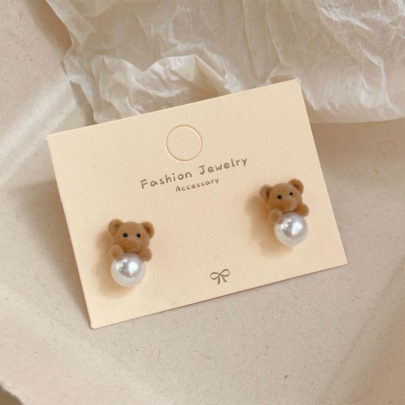 

Ceramic Flower Watermelon Combination Cute Earrings Sterling Silver Needle