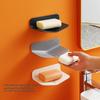 V Shape Soap Dispenser Wall Mount With Drip Tray For Bathroom Storage And Convenience