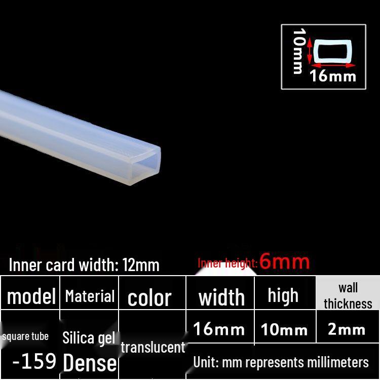 High-Temperature Resistant Silicone Square Tubing: Durable, Customizable, Aging-Resistant Rubber Sheath and Hollow Sealing Strip.