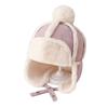 Ear Flap Ushanka Hat for Little Girl Boy Ear Protective Trapper Hat Windproof Winter Warm Hat for Kids Outdoor Activity