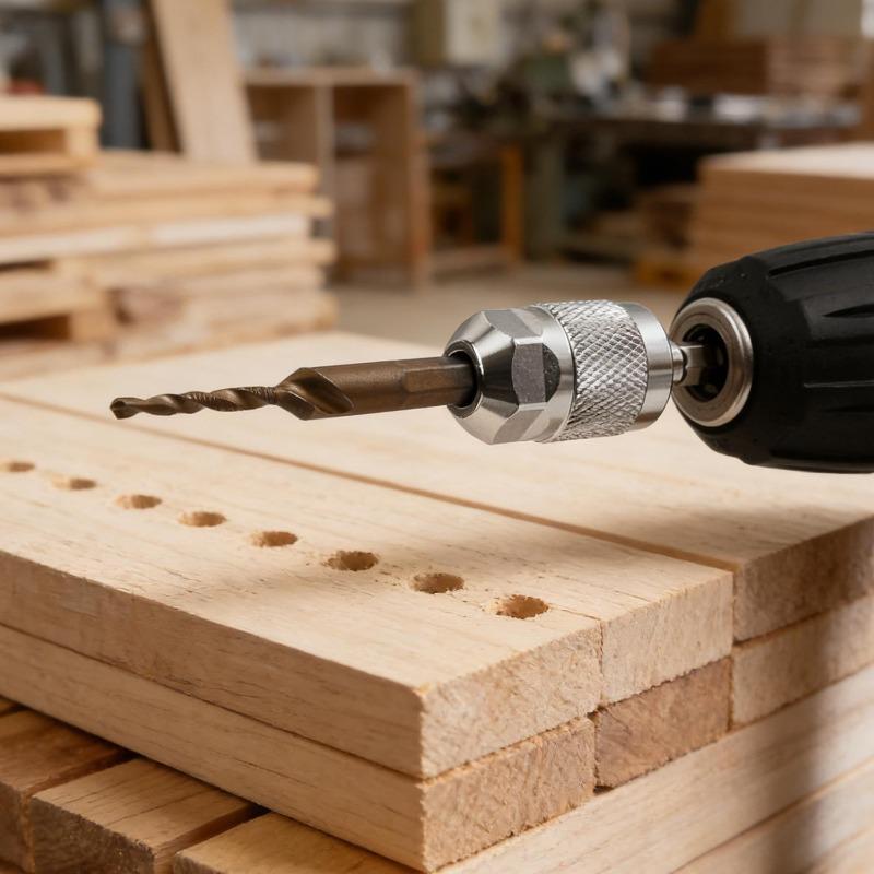 Hex Shank Drill Chuck Adapter Universal Heavy Duty Impact Drill Conversion Tool For Woodworking Home Repair Power Accessories