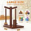 Spinning Knitting Tools Wooden Yarn Holder Magnetic Thread Spool with Phone Holder Wool Ball Winder with 2 Axles