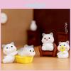 Playful Resin Cat Figurines For Diy Crafts And Miniature Garden Decor