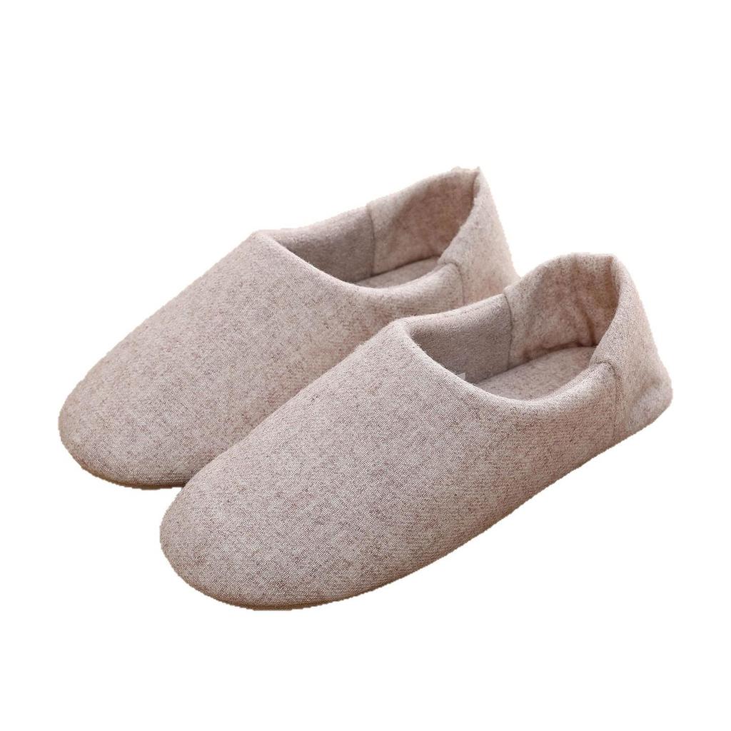 Pantofole da Casa in Camoscio con Suola Morbida Lavabili in Lavatrice - Cotone con Tallone Spesso per Autunno/Inverno