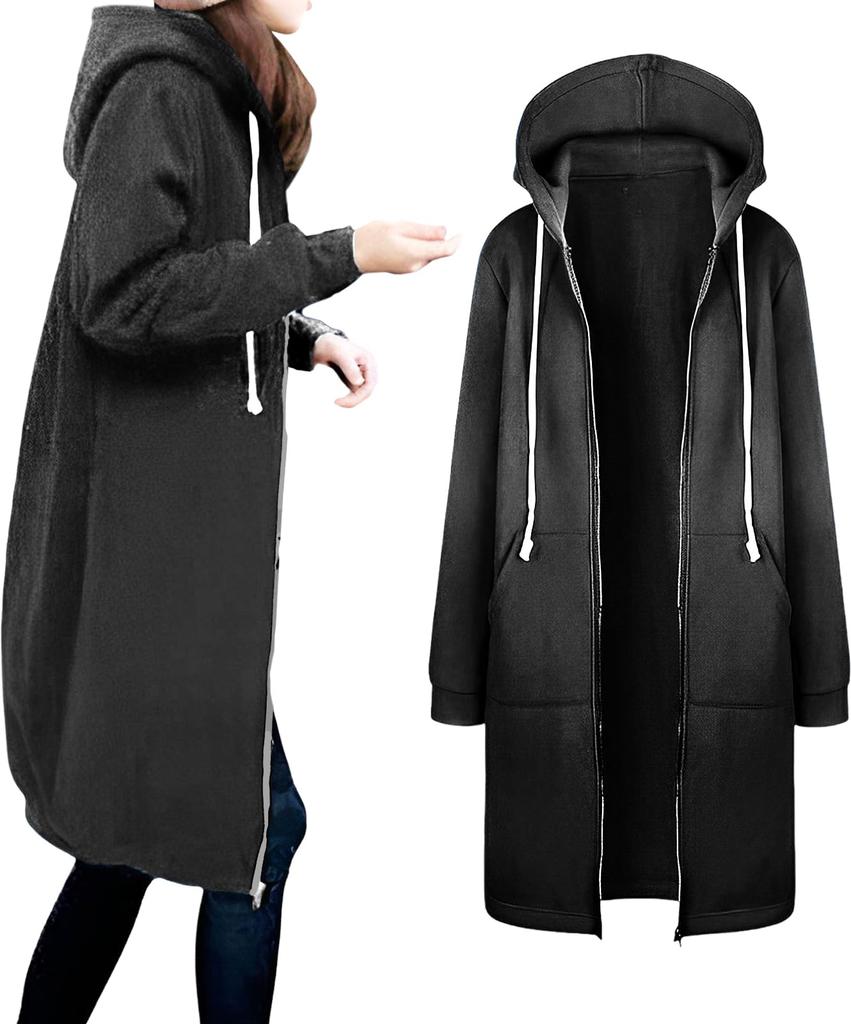 Long Casual Long Cold Spring Adult Plus Relaxed Street Mountain Rough [newNE] Women's Hoodie, Zip-Up, Outerwear, Length, Figure-Flattering, Winter,