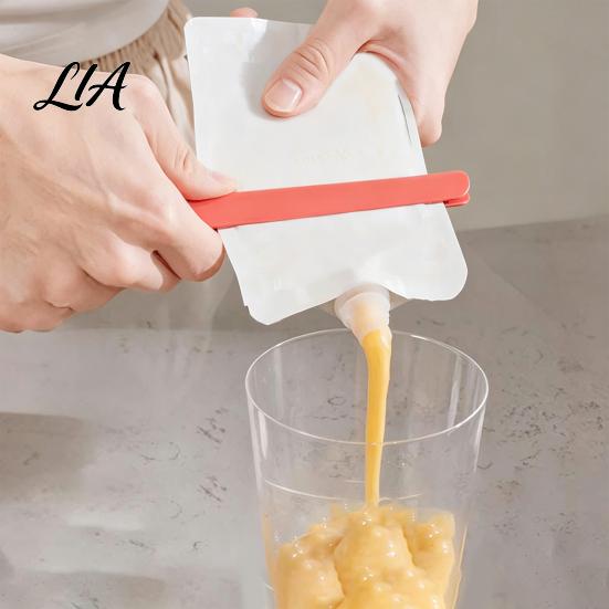 Manual Squeezing Device 2PCS Food Sauce Bag Squeezer, Durable ABS Kitchen Tool, Easy Rinse Gadget Waste Reduction Flexible Extractor Tool for Picnics