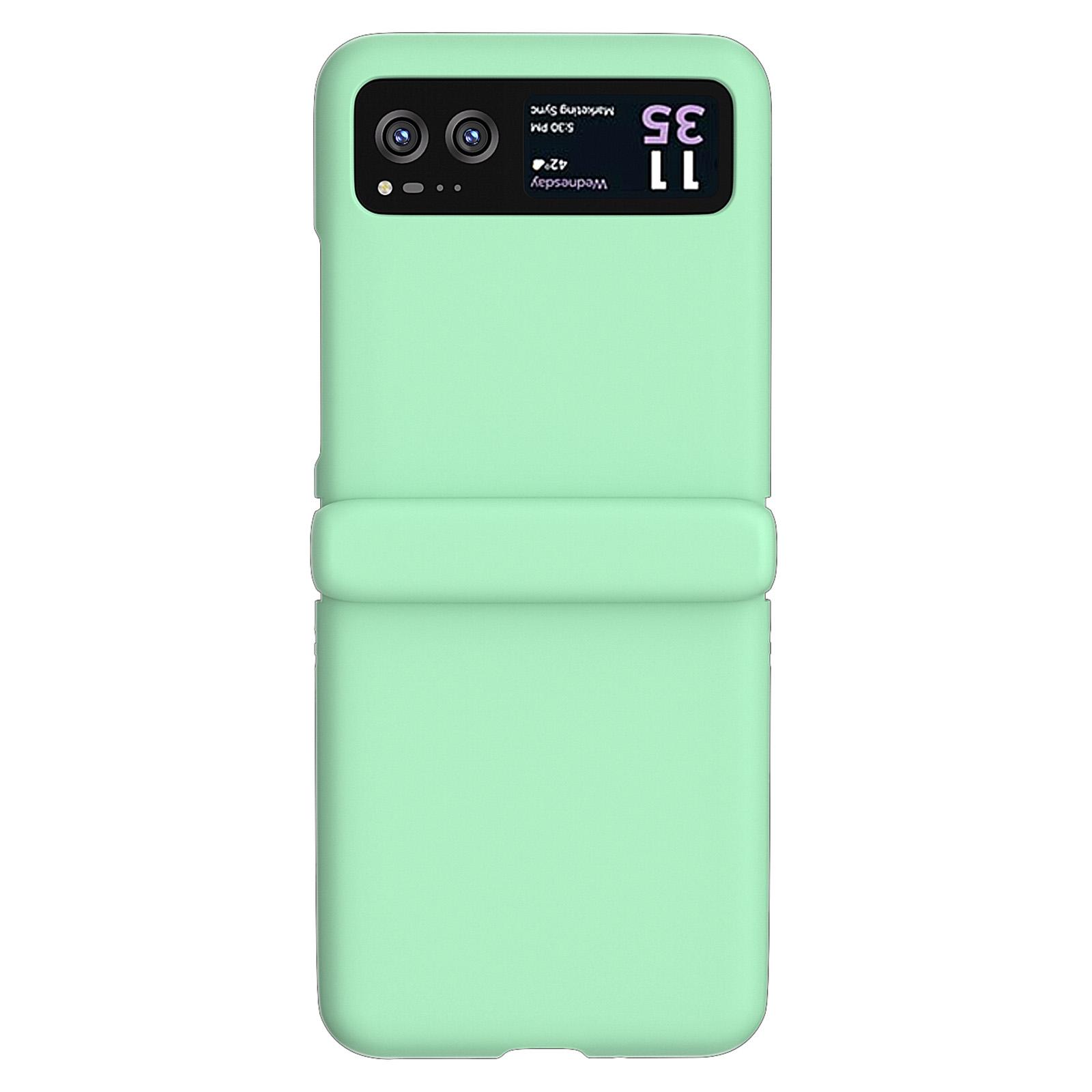 

For Motorola Razr 40 5G Case Skin-Touch Hinge Protection Phone Cover Light Green