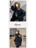 Women's 2025 Winter Thickened American Style Fur Collar Workwear Parka Jacket