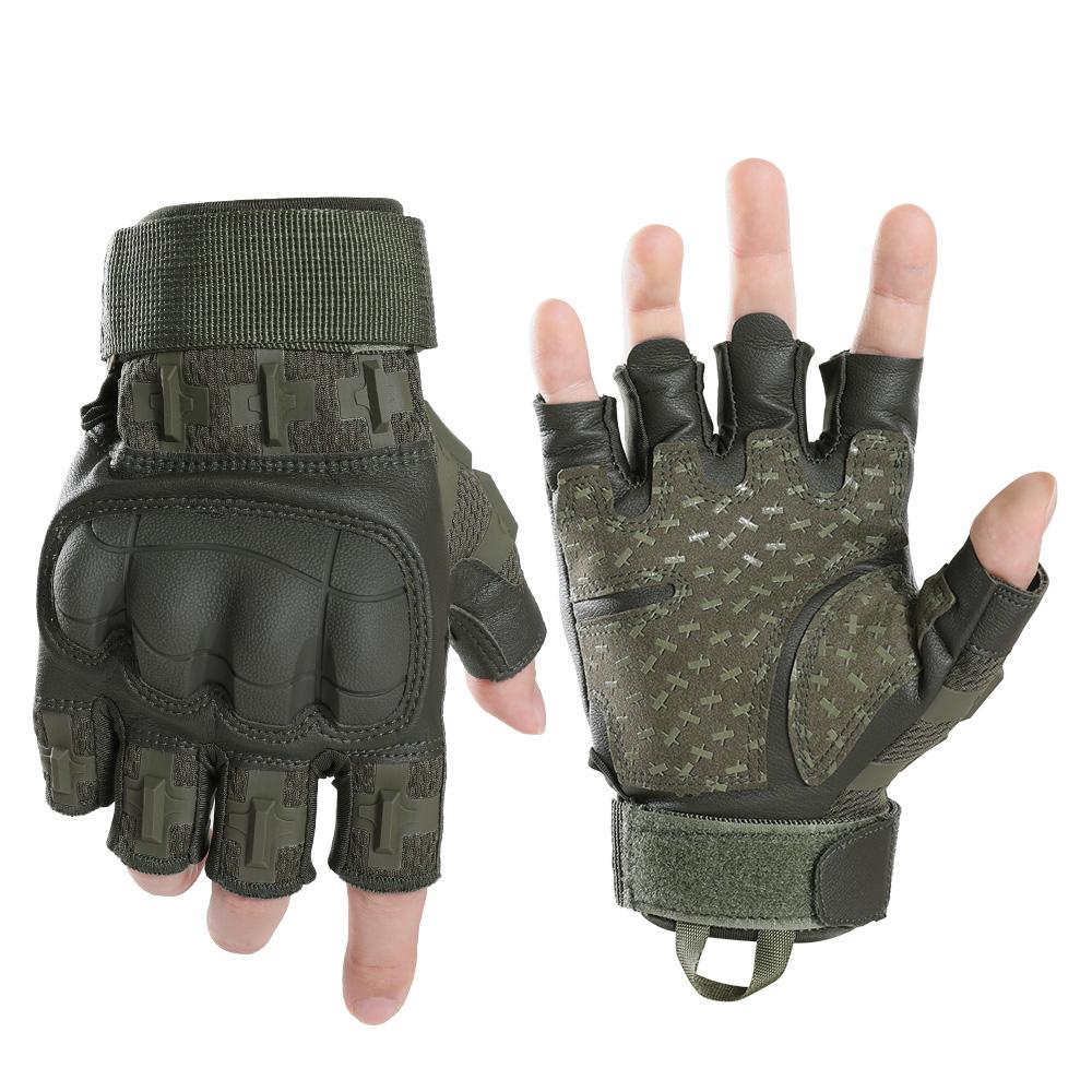 Outdoor Hunting Gloves Fingerless Men Touch Screen Sports Cycling Hiking Camping Shooting Paintball Non-slip Protection Gear Men