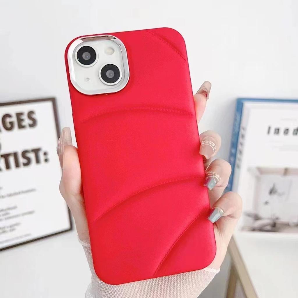 Applicable To Apple 15 Liquid Mobile Phone Case IPhone 11 Electroplated 14 Down Jacket Case Pro Max Protection 12 Sets 13