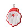 Thickened Christmas Hanging Hand Towels Cartoon Plush Hand Towel  Home Bathroom Kitchen Decor