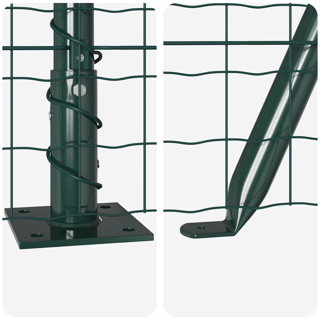 Welded Wire Fence with Concrete Foundation 25 x 1 m (W x H)