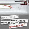 3D ABS Logo Letters Car Trunk Fender Side Badge Decal For Model Y Model S Model 3 Model X Space X Emblem Sticker Accessory