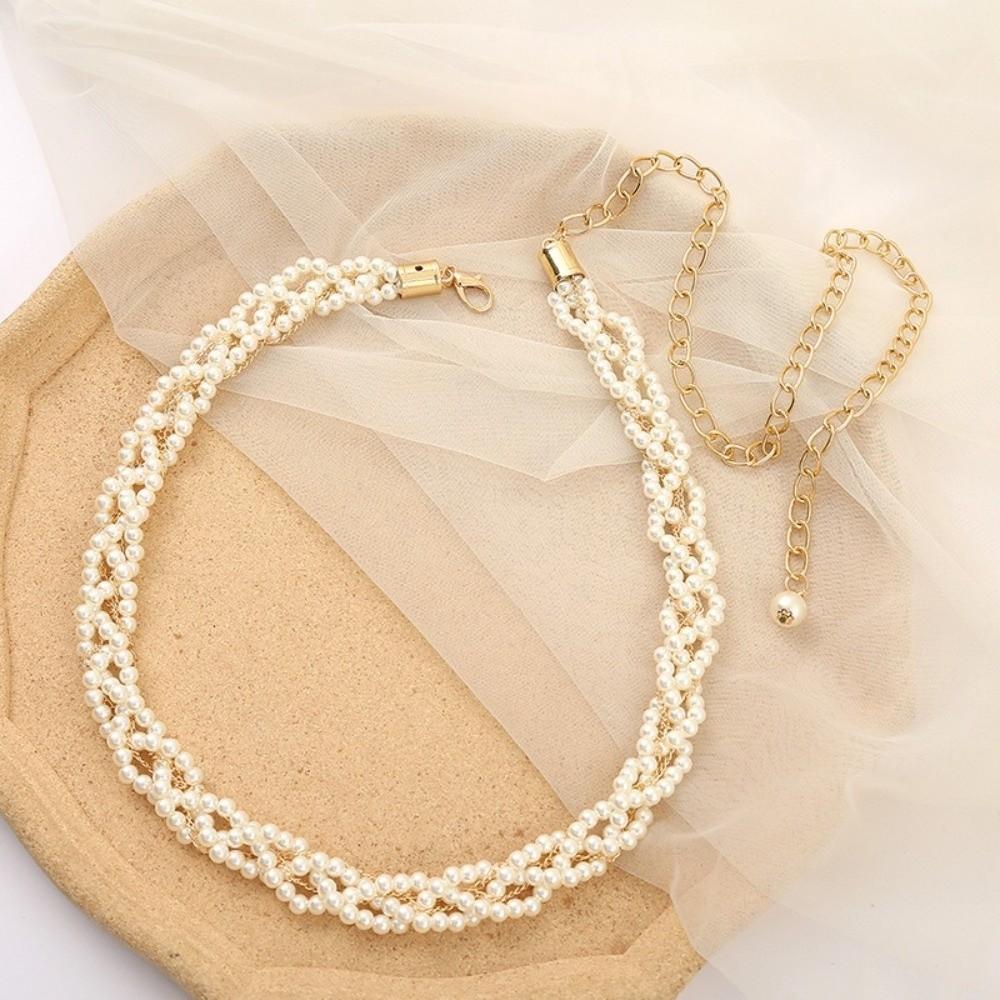 Multilayer Beaded Waist Chain for Dress Boho Body Jewelry Pearl Thin Waist Chain Waist Accessories Elegant Floral Belly Chain