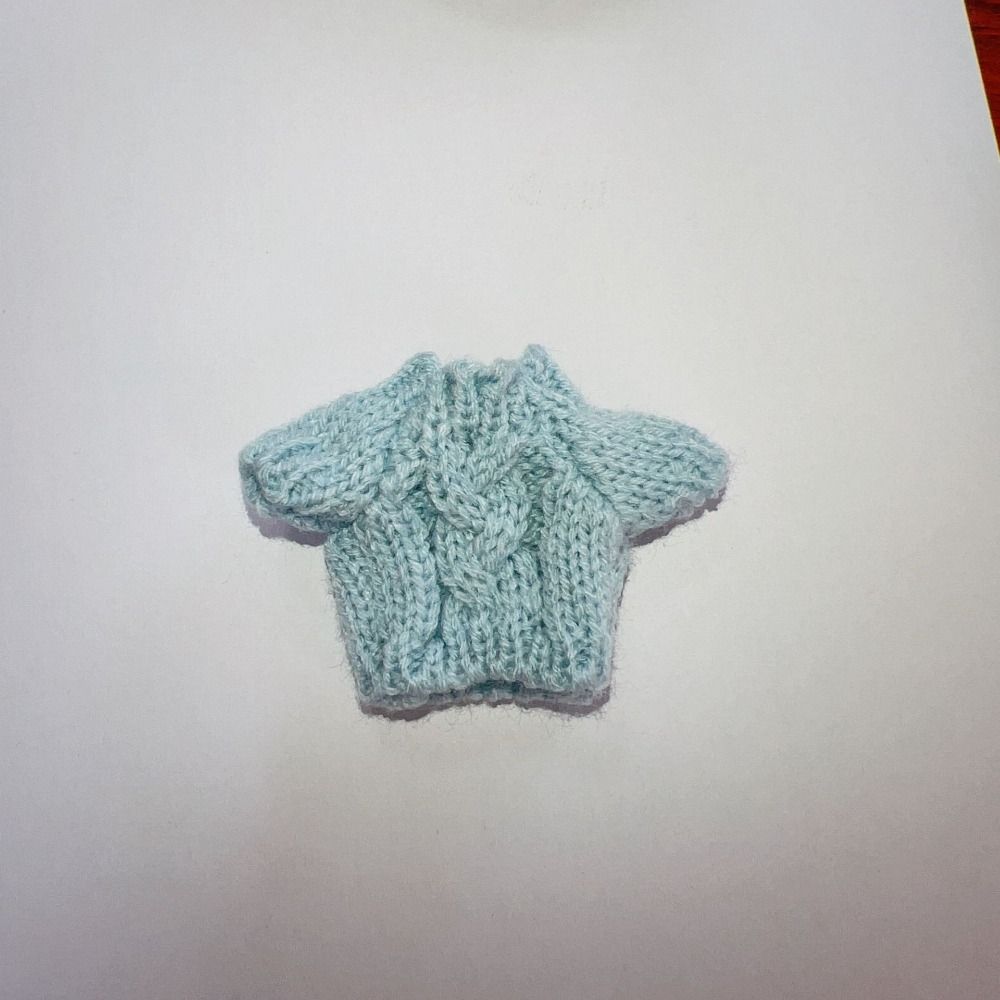 

Белый/красный/зеленый одежда для кукол BJD, куклы-куклы, свитер для куклы BJD 16 см/17 см Light blue style