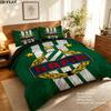 Sk Rapid Wien Pattern Bedding Uilt Set Uilt Cover Pillowcase Home Decoration Birthday Gift (1 * Duvet Cover + 2 * Pillowcase Without Core)