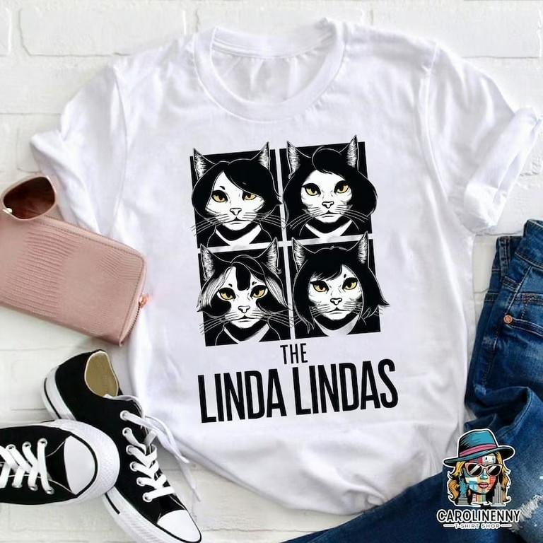 Футболка Linda Lindas Cats, Футболка американской рок-группы AL260 Унисекс XXXL