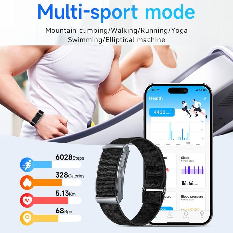 No Screen Smart Bracelet Heart Rate Blood Oxygen Health Monitoring Wristwatch Outdoor Fitness Tracker Smart Watch For Men Women