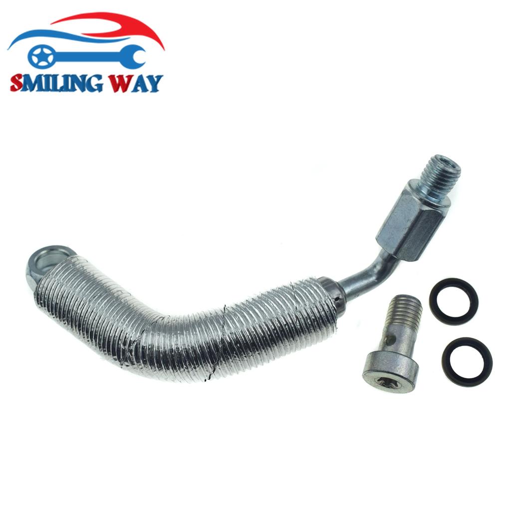 Turbocharger Turbo Coolant Oil Return Drain Inlet Feed Tube Pipe Connector Kit For Buick Encore Chevrolet Trax Sonic Cruze 1.4L