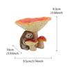 Creative Animal Feeding Trough Waterproof Art Statue Rustic Bird Feederc  Parrot
