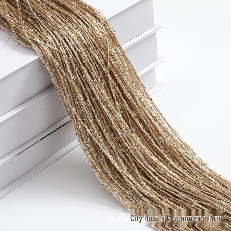 3m Wide Encrypted Silver Wire String Curtain with Tassel - Wedding Decoration & Ceiling Ring
